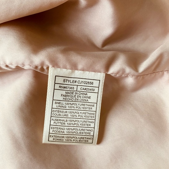 NWT Cupcakes and Cashmere Blush Pink Vegan Leather Moto Jacket - Picture 9 of 10